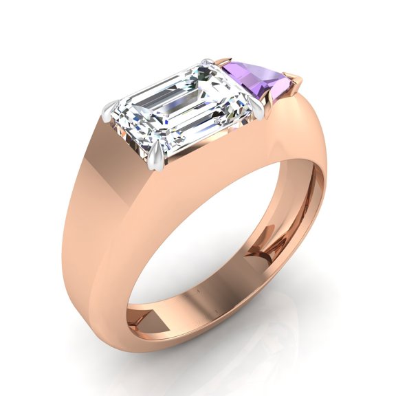 Emerald Trillion Elegant Ring