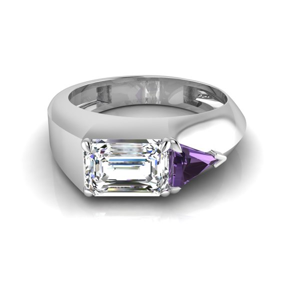 Emerald Trillion Elegant Ring