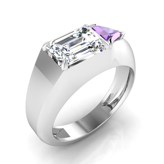 Emerald Trillion Elegant Ring