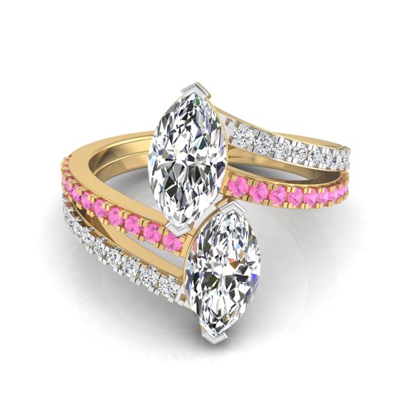 Intertwined Marquise Ring