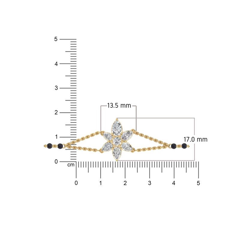 Floral Spark Mangalsutra Bracelet