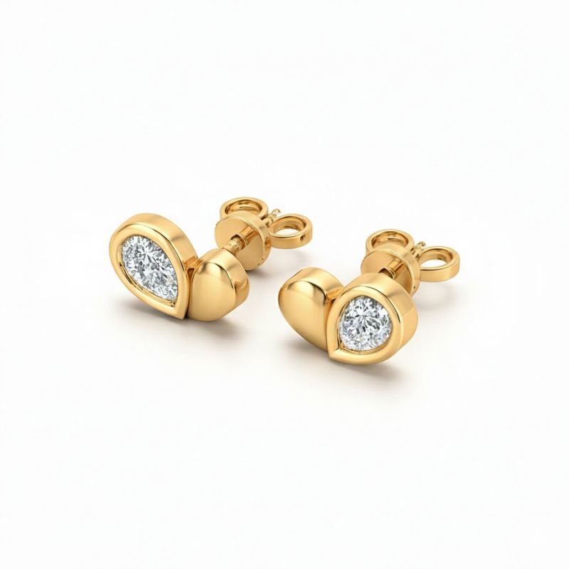 Pear Diamond Studs