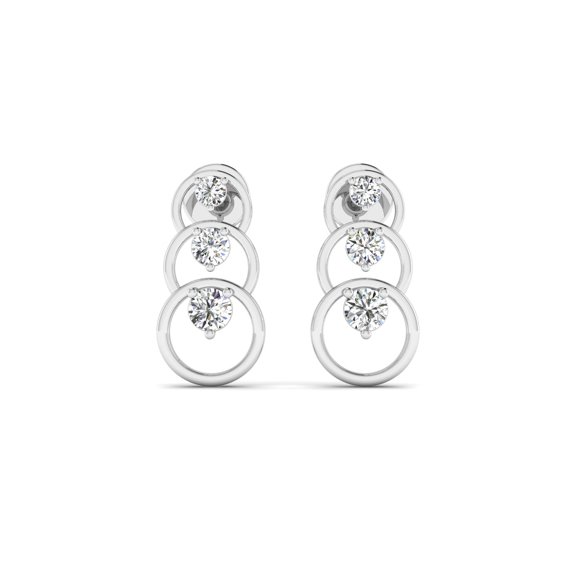 Cascading Circles Diamond Earrings