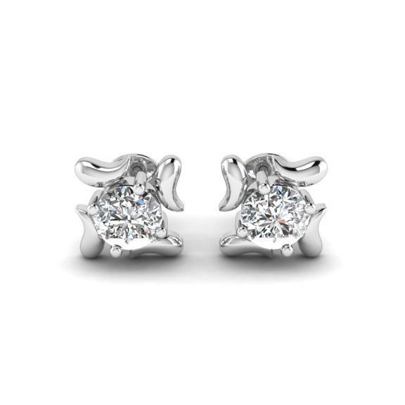 Twirling Diamond Studs