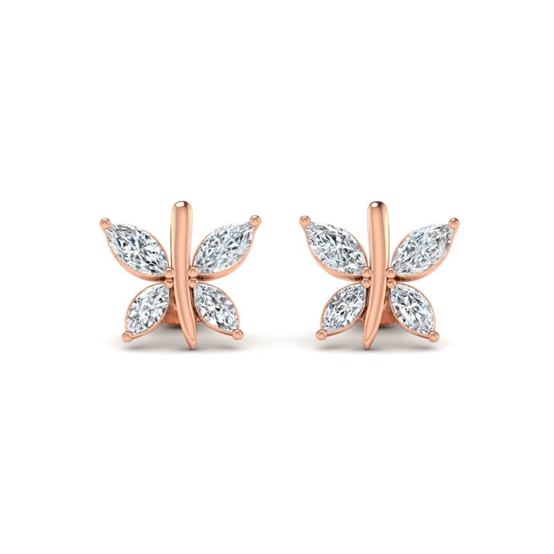 Ethereal Butterfly Diamond Earrings