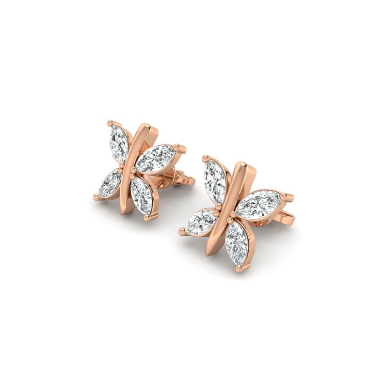 Ethereal Butterfly Diamond Earrings
