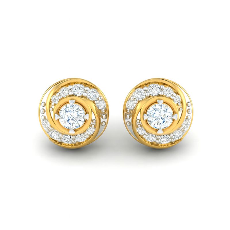 Swirling Stud Earrings