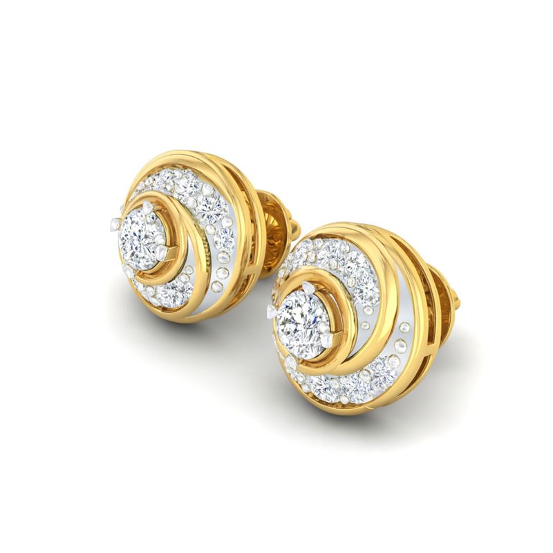 Swirling Stud Earrings