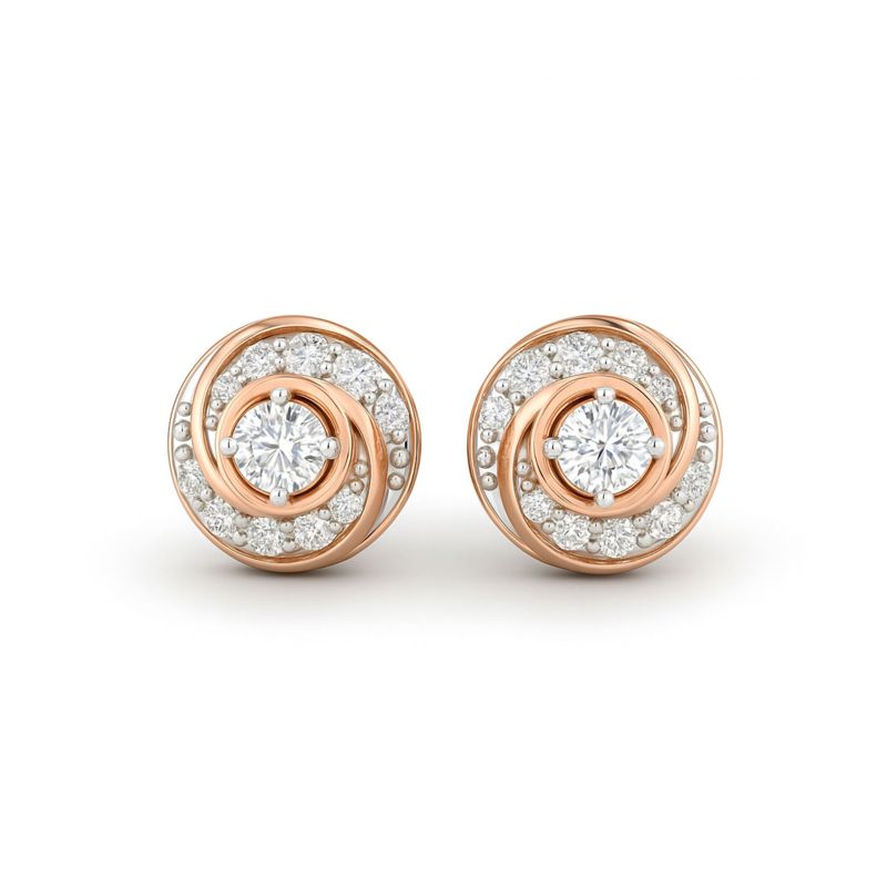 Swirling Stud Earrings