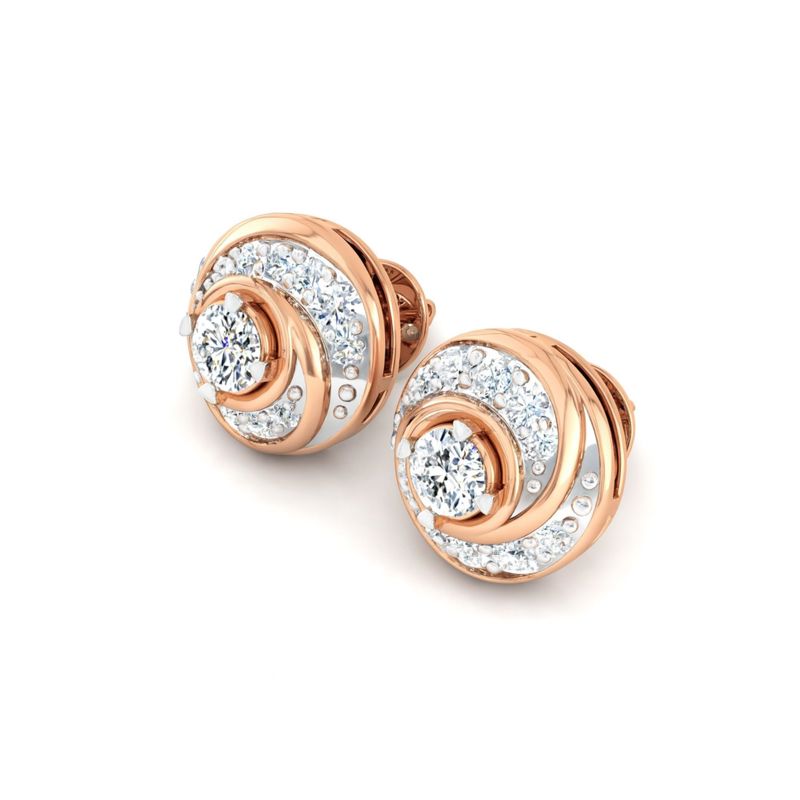 Swirling Stud Earrings