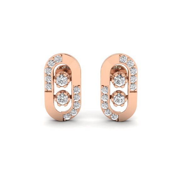 Frame Diamond Earring