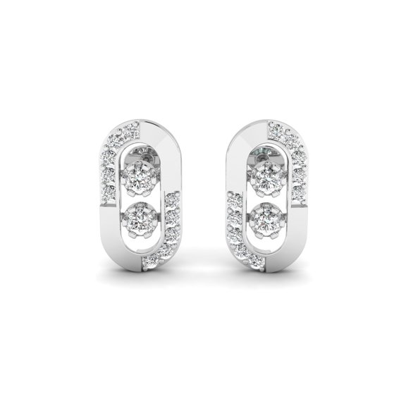 Frame Diamond Earring