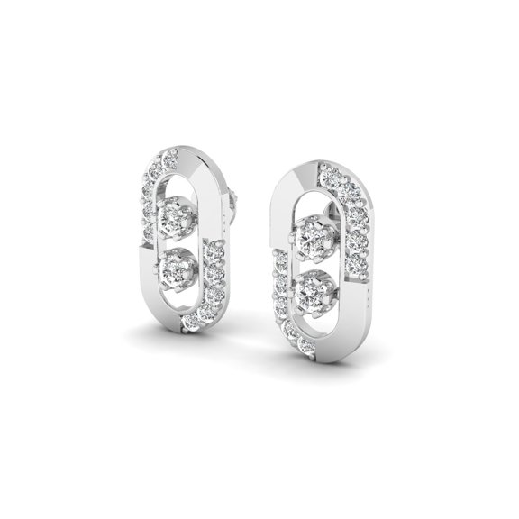 Frame Diamond Earring