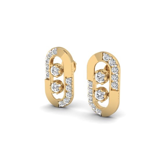 Frame Diamond Earring