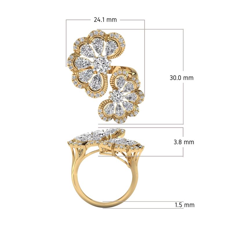 Dual Bloom Ring