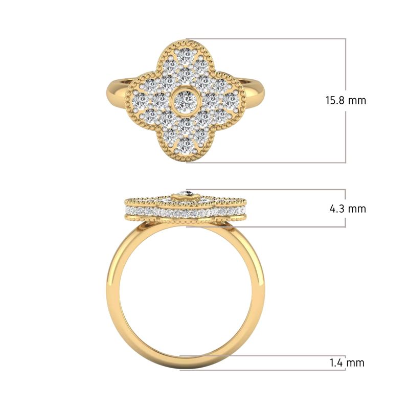 Radiant Clover Ring