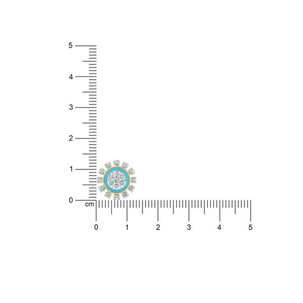 Cluster Enamel Earrings