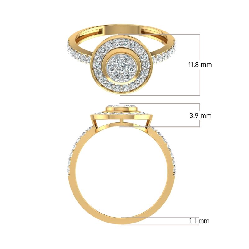 Ethereal Halo Diamond Ring