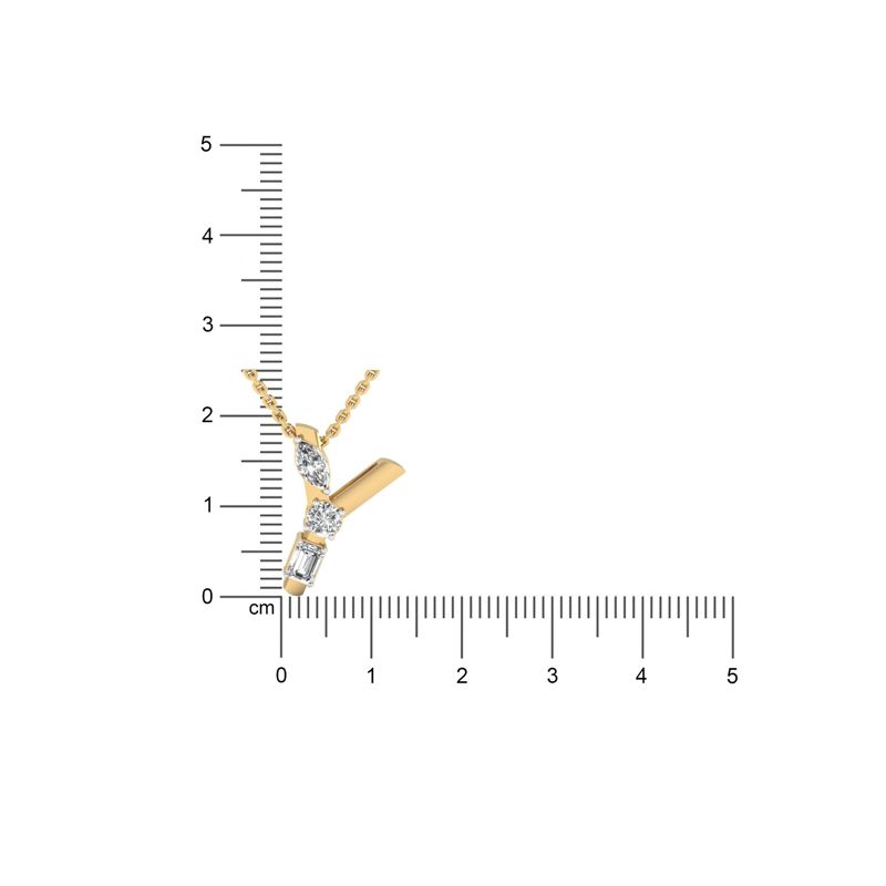 "Y" Alphabet Pendant