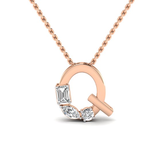 "Q" Alphabet pendant