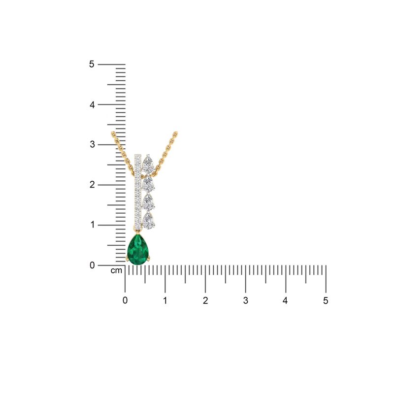 Emerald Scarlet Grace Pendant