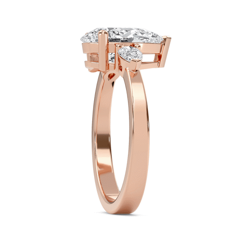 The Trinity Pear  Ring