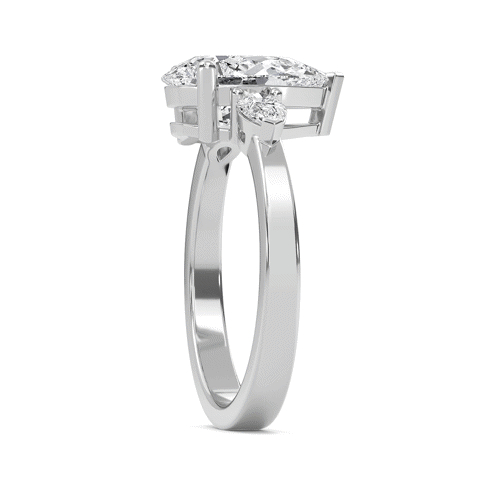 The Trinity Pear  Ring