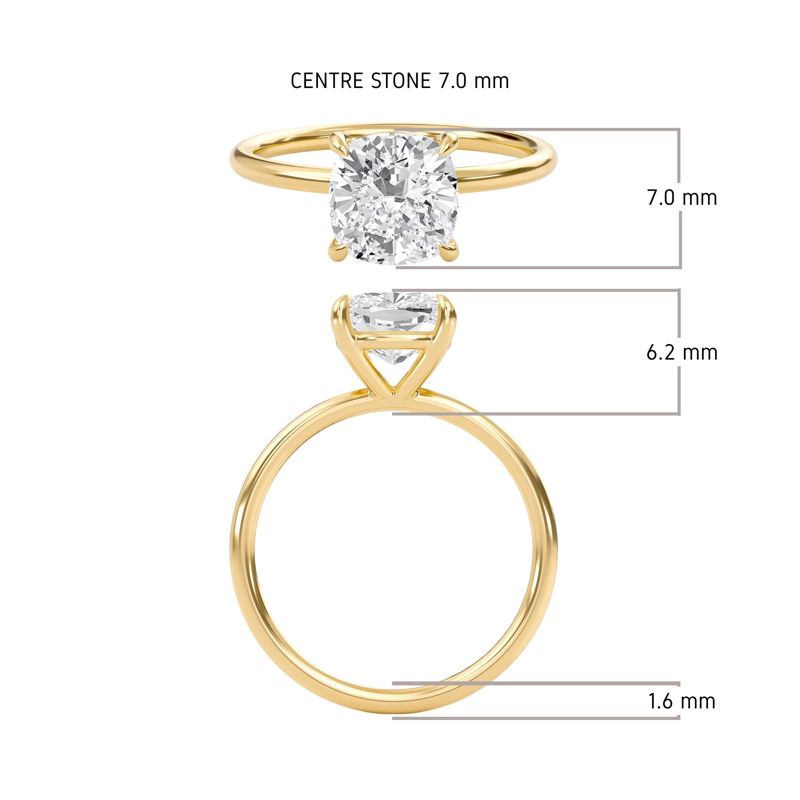 Cushion Perfect Fit Engagement Ring
