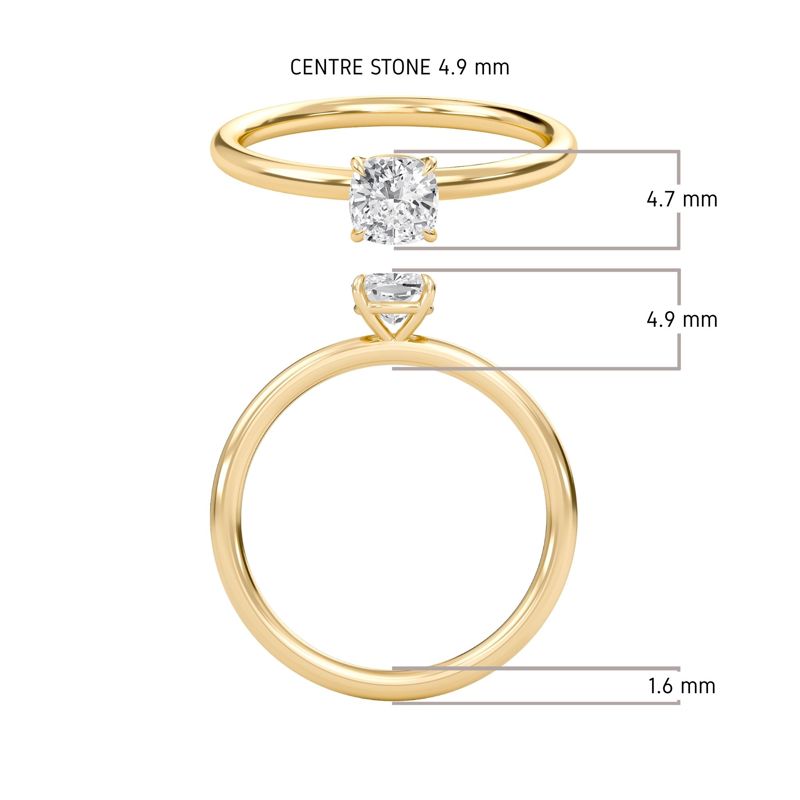 Cushion Perfect Fit Engagement Ring