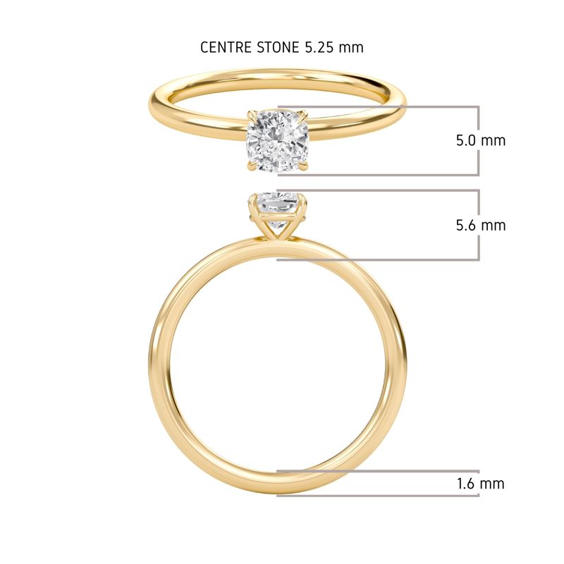 Cushion Perfect Fit Engagement Ring