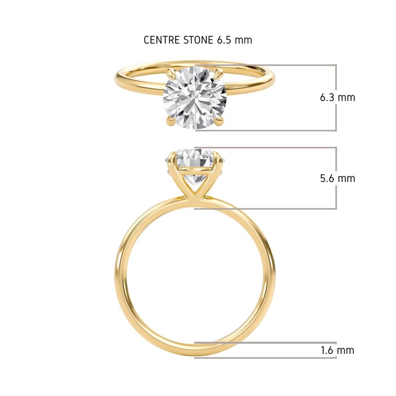 Round Perfect Fit Engagement Ring