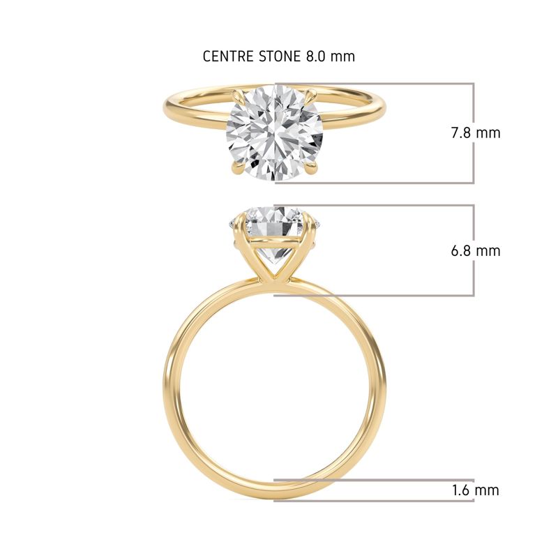 Round Perfect Fit Engagement Ring