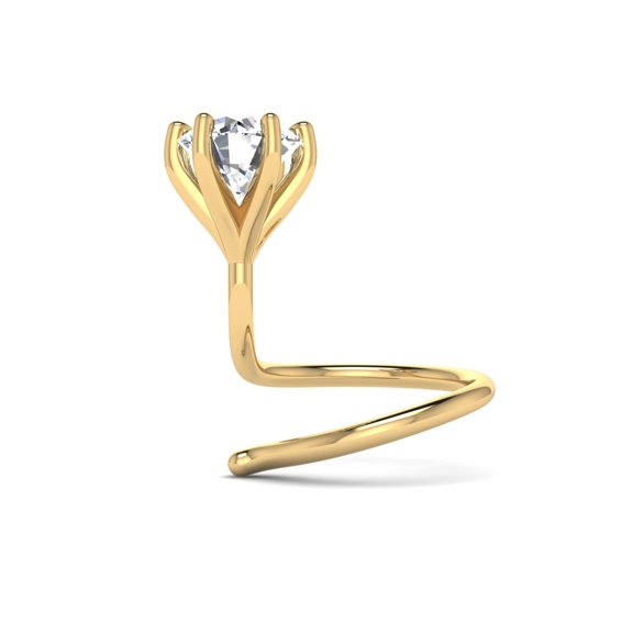 Six Prong Solitaire Nosepin
