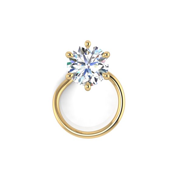 Six Prong Solitaire Nosepin