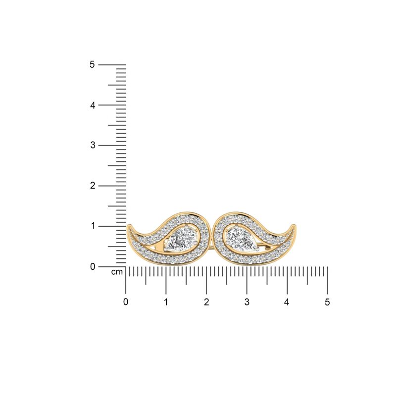 The Maverick Moustache Brooch