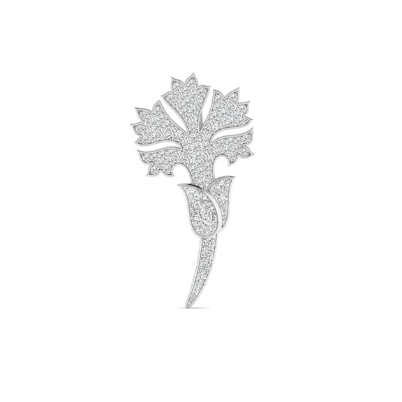 Diamond Blossom Brooch