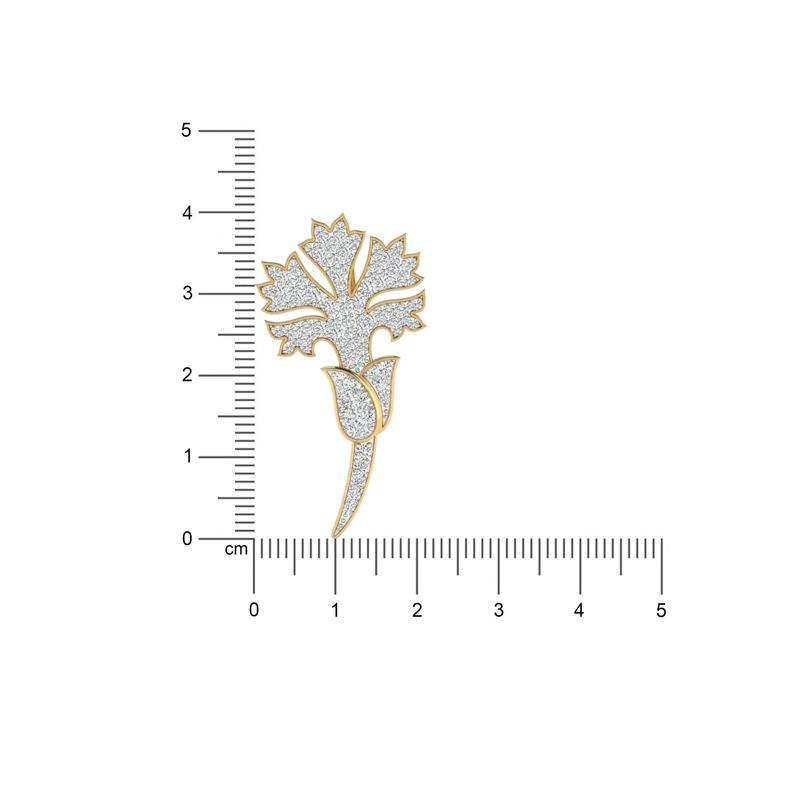 Diamond Blossom Brooch