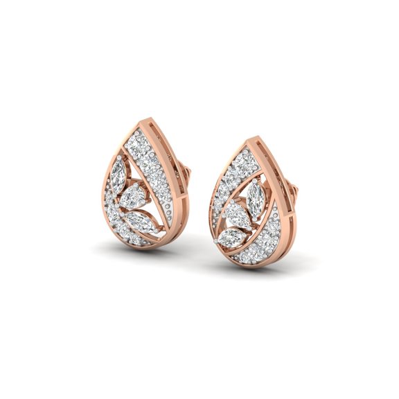 Teardrop Sparkle Studs