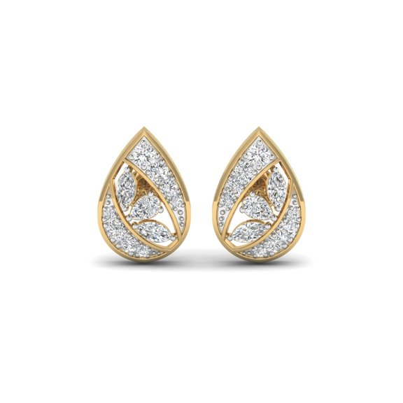 Teardrop Sparkle Studs