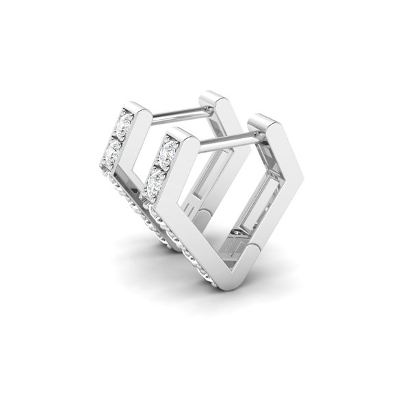 Trapezoid Diamond Hoops