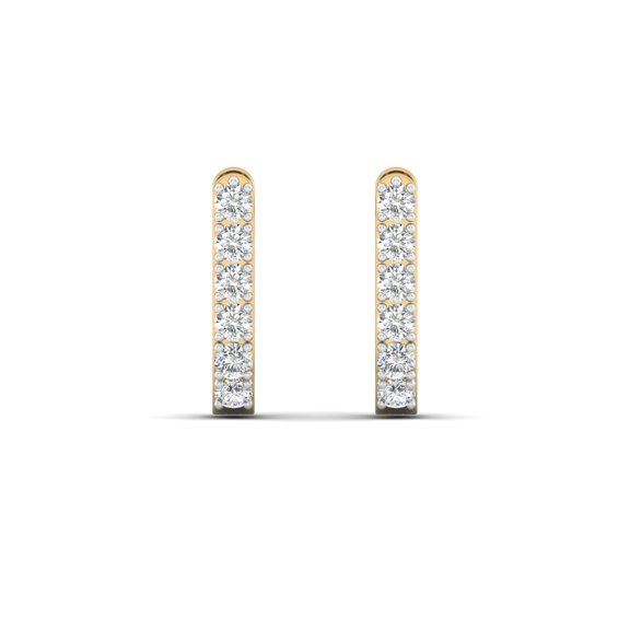 Linear Diamond Impact Earrings