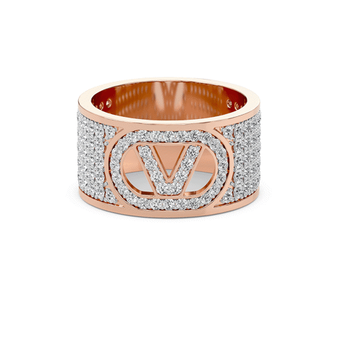 V Initial Diamond Band