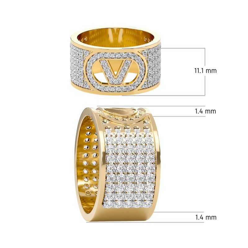 V Initial Diamond Band