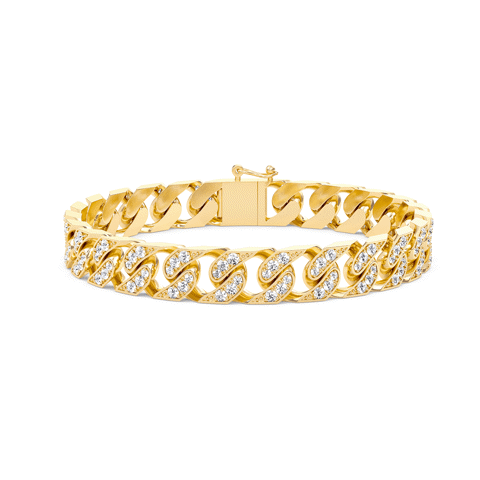 Regal Diamond Curb Bracelet