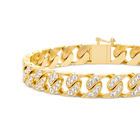 Regal Diamond Curb Bracelet