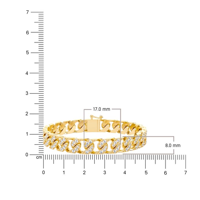 Regal Diamond Curb Bracelet