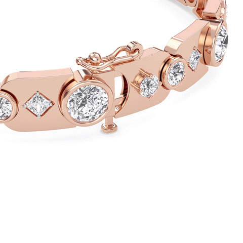 Golden Radiance Diamond Bracelet