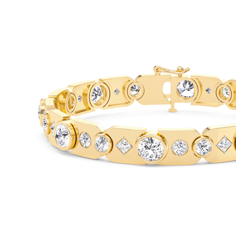 Golden Radiance Diamond Bracelet