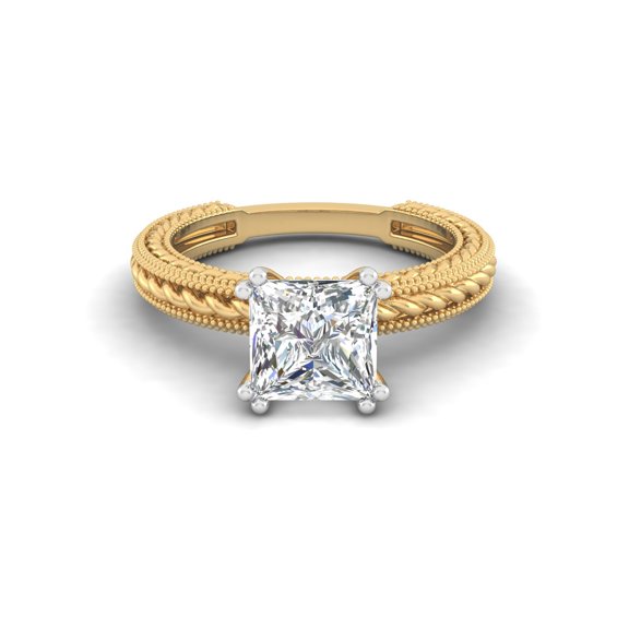 The "Etched Princess" Ring