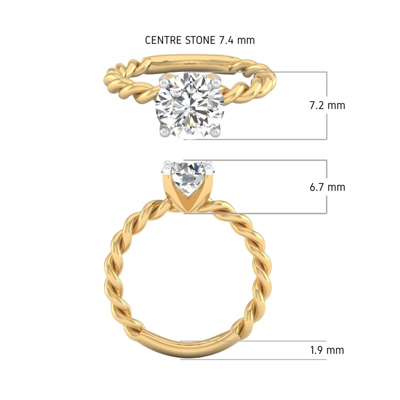 Vowbound Solitaire Ring